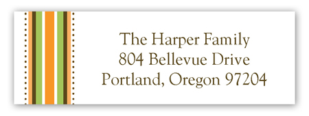 Harvest Banner Address Label