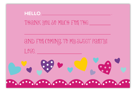 Hello Friend Flat Note Card