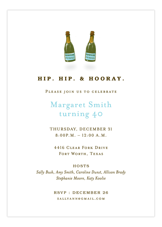 Hip Hip Hooray Invitation