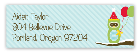 Holiday Hoot Address Label