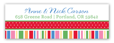 Holiday Style Collage Address Label