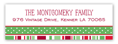 Holiday Style Traditional Address Label