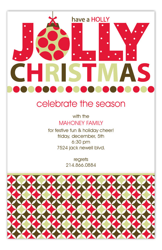 Holly Jolly Invitation