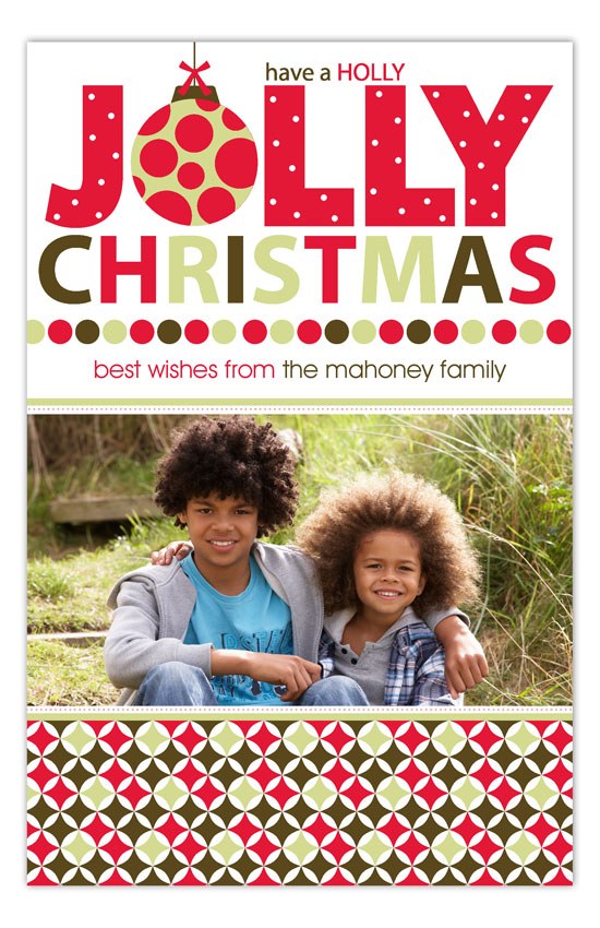 Holly Jolly Photo Card