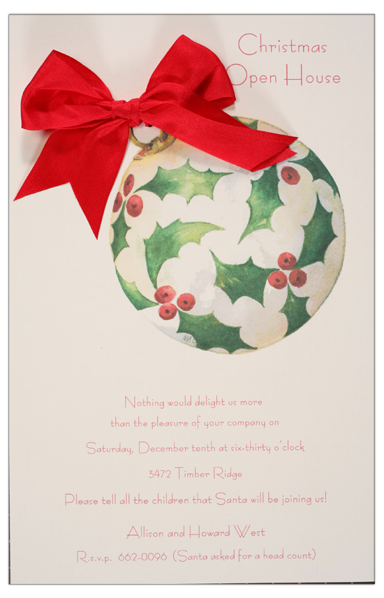 Holly Sphere Invitation