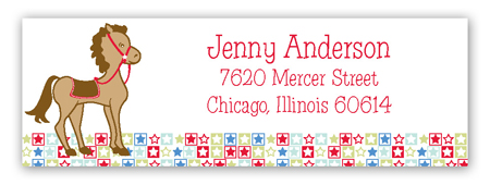 Horsing Around Address Label