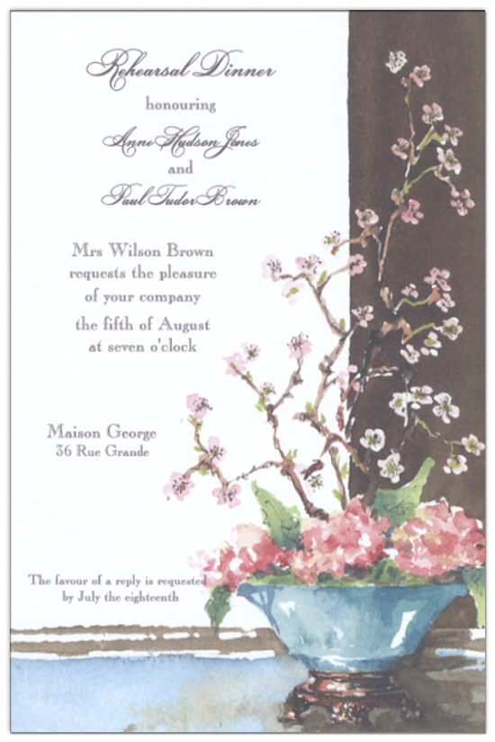 Japanese Quince Invitation