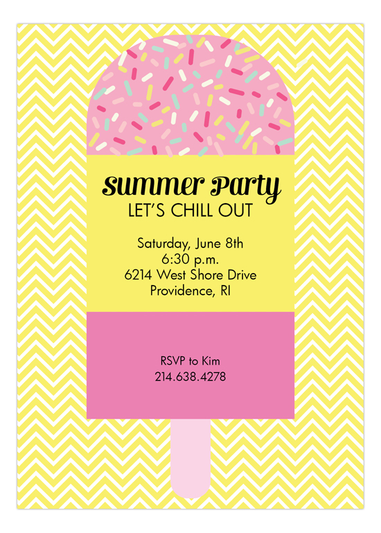 Popsicle with Sprinkles and Chevron