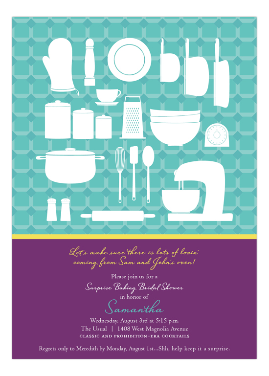 Kitchen Tools Invitation