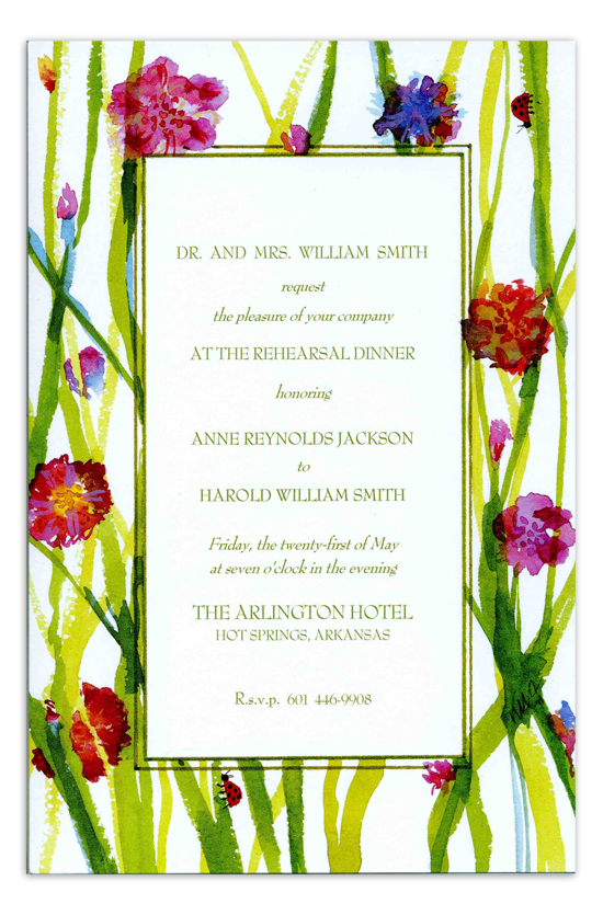 Lady Bugs Invitation