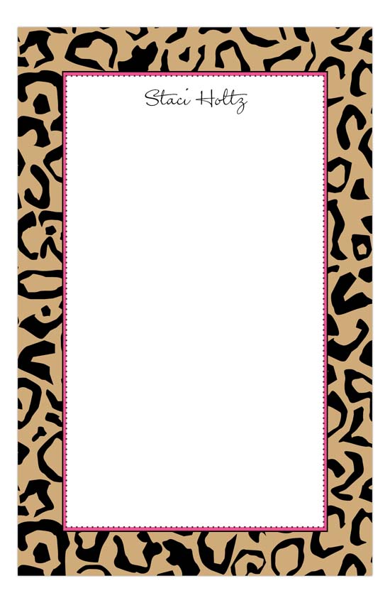 leopard-notepad-pddd-nn58pn9009 Personalized Notepads