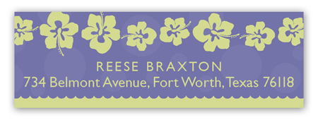 Little Miss Mermaid Address Label