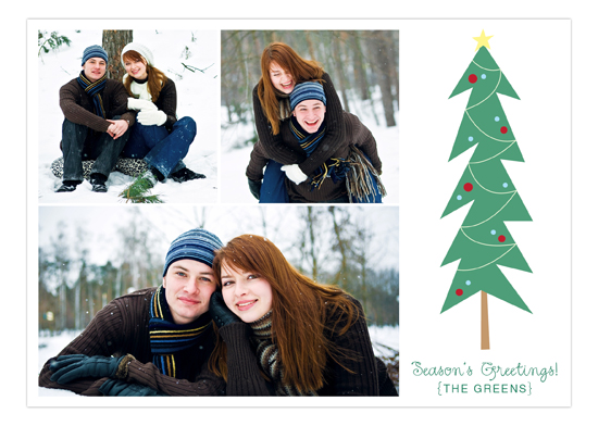 Mitten Weather Green Photo Card