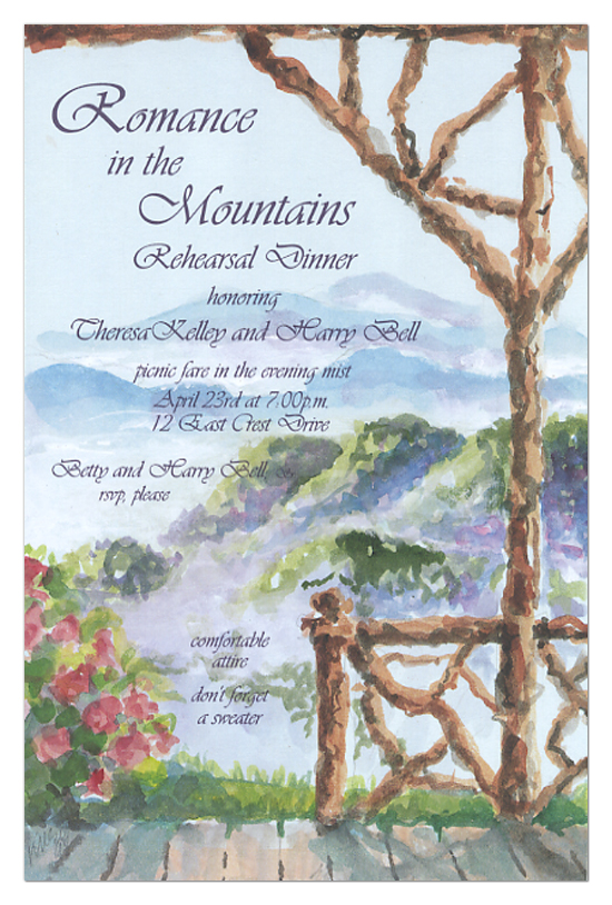 Mountain Retreat Invitation