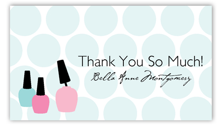 Nail Polish Prep Calling Card