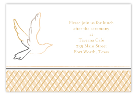 Neutral Dove Enclosure Card