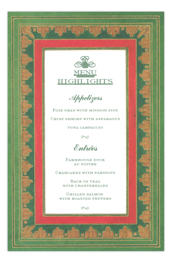 Bellini Border Holiday Party Invitation