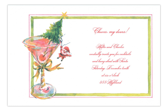 Hang Out With Santa Holiday Party Invitation