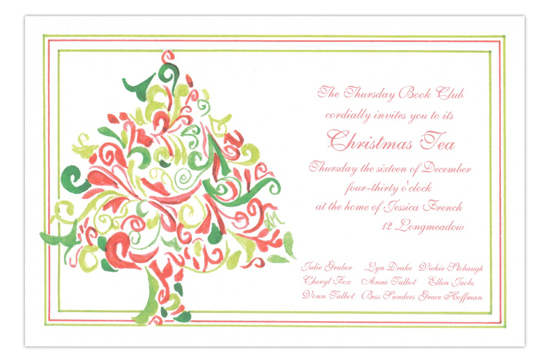 Hollys Tree Holiday Party Invitation