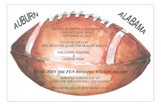 ob-3472 Super Bowl Party Invitations