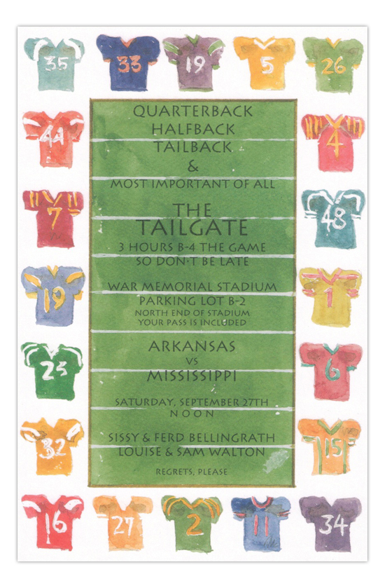 ob-3544 Super Bowl Party Invitations