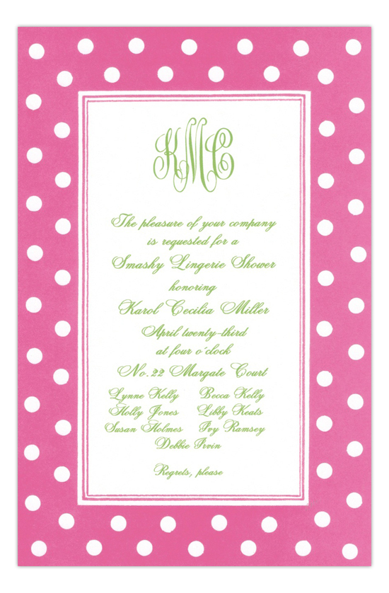 Hokey Pokey Hot Pink Party Invitation