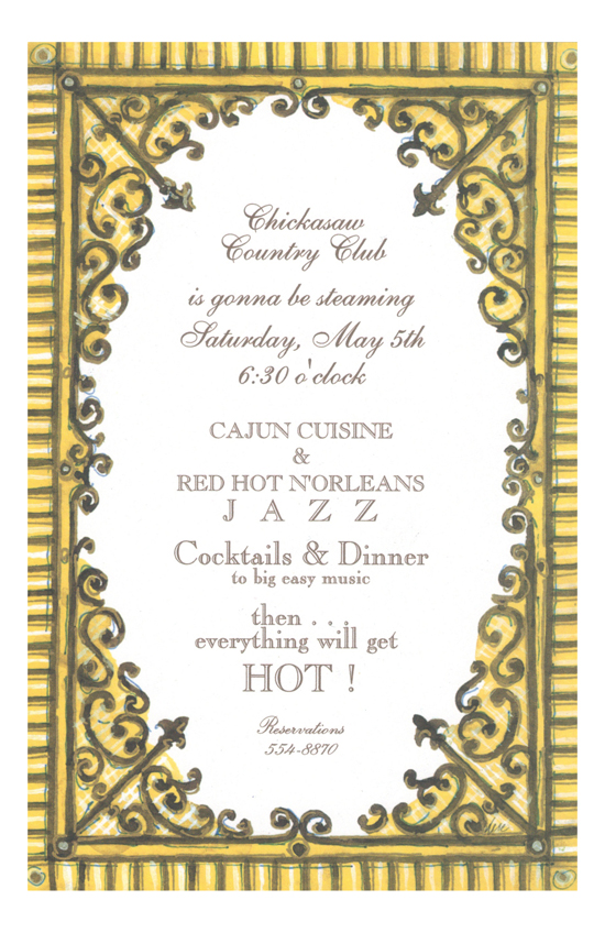 French Quarter Invitation