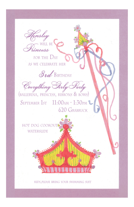 Royalty Crown Online Birthday Invitations