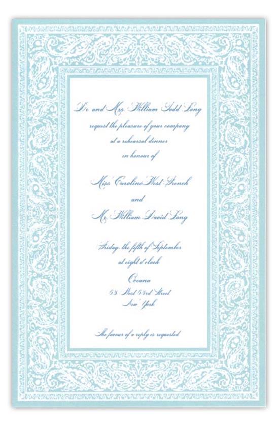 Bandana Blue Summer Cookout Invitation