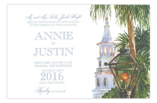 Southern Steeple Wedding Invitation