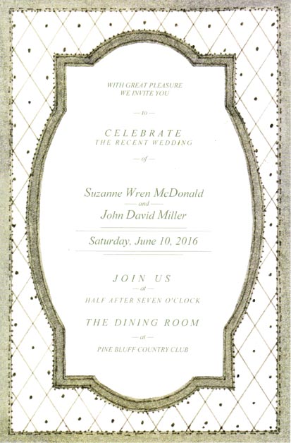 Pewter Frame Invitation