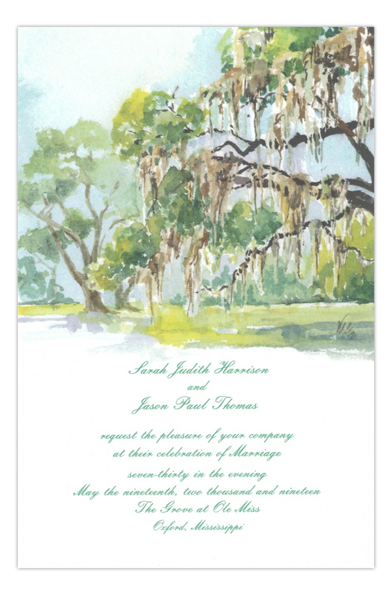 The Grove Formal Wedding Invitation