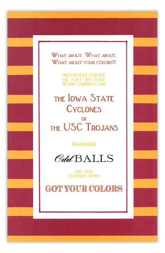 Cardinal and Gold Invitation