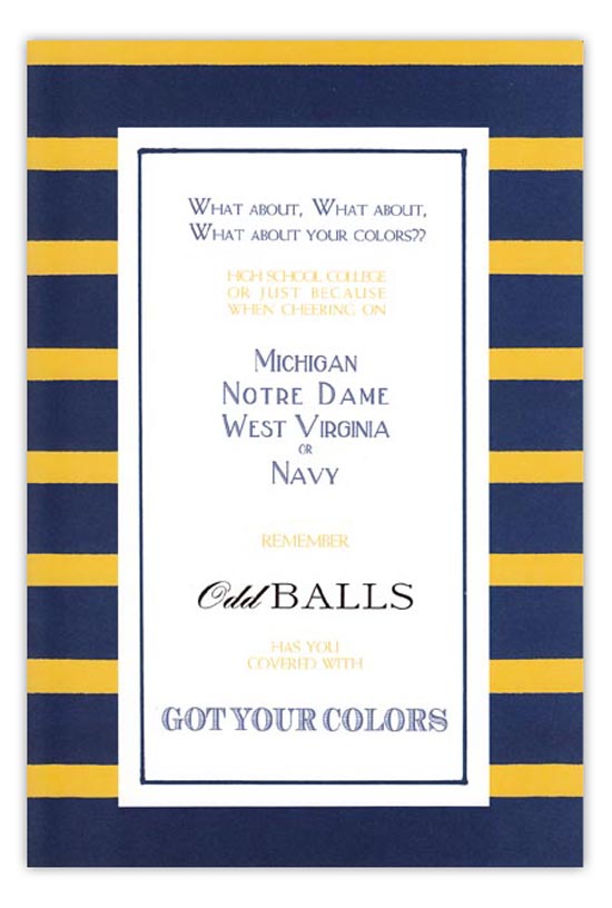 Navy and Gold Invitation