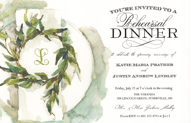 Crisp Linen Invitation