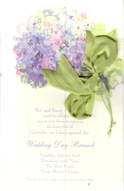 Nikko Blue Bridal Invitation