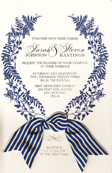 Wild Parsley and Fern Invitation