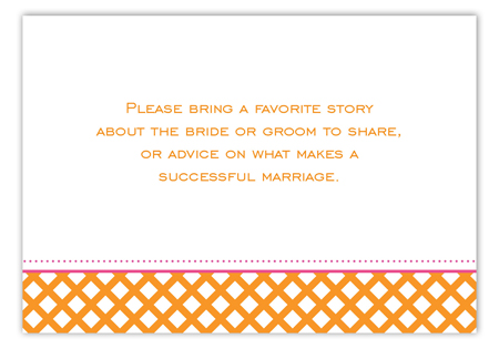 Orange Garden Trellis Enclosure Card