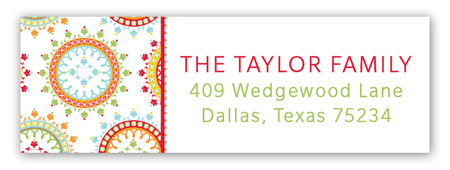 Ornate Wreaths Address Label