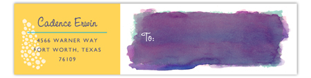 Painted Envelope Wrap Address Label