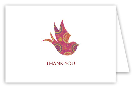 Bird Tribal Thank You Card