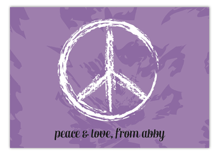 Peace & Love Postcard