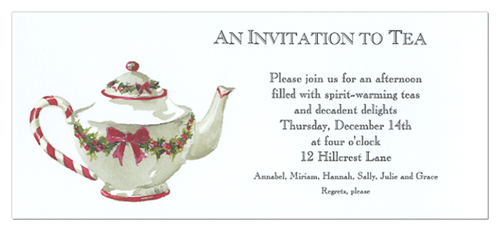 Peppermint Tea Invitation