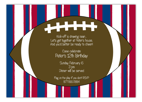 Pigskin Party Invitation