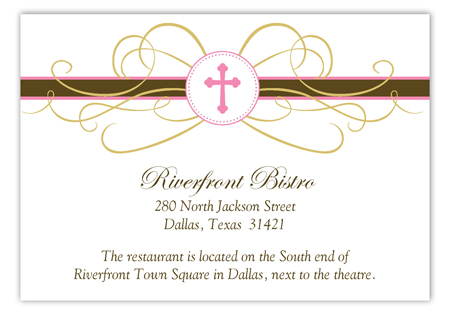 Pink Cross Pendant Enclosure Cards