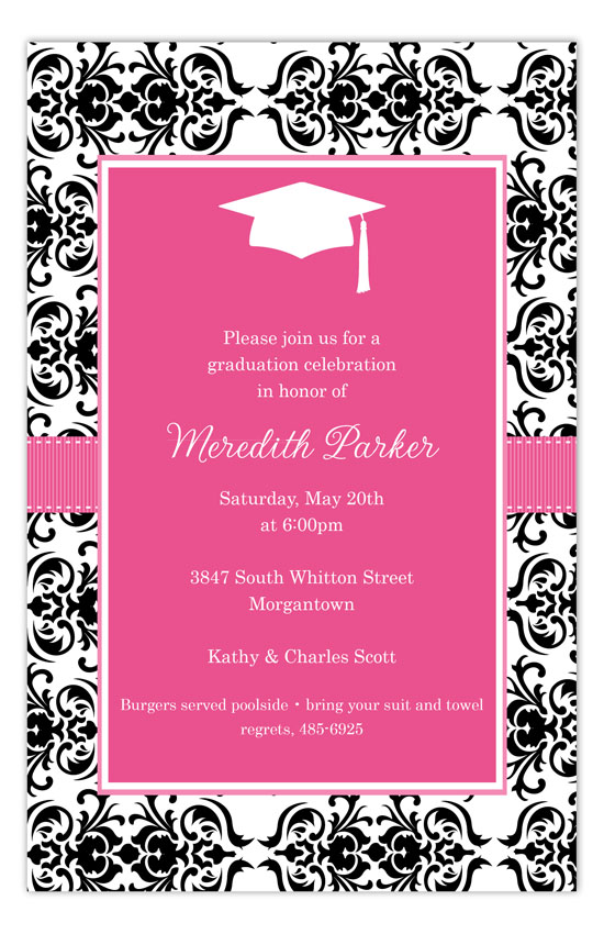 Pink Damask Grad