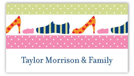 Pink Family Shoes Calling Card