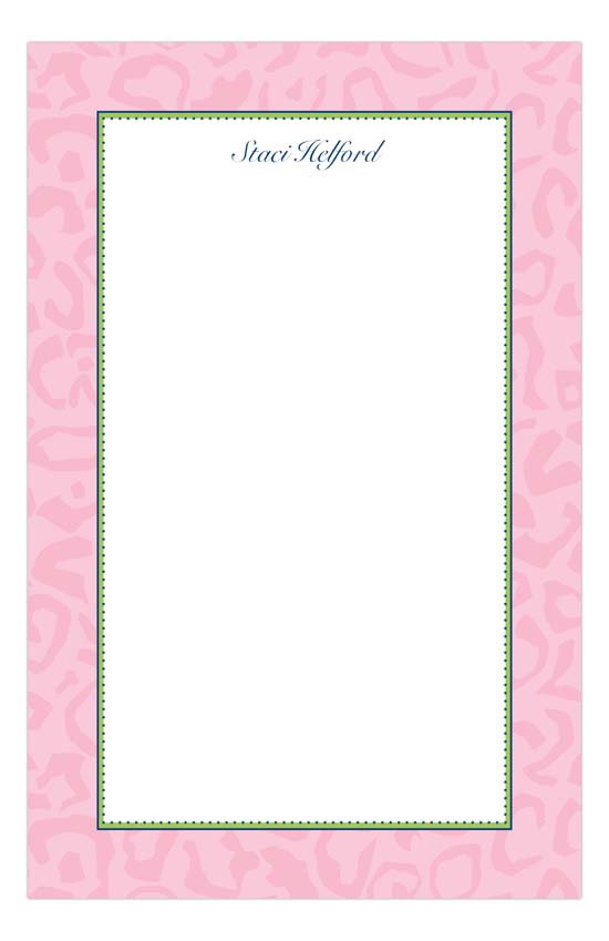 Pink Leopard Notepad
