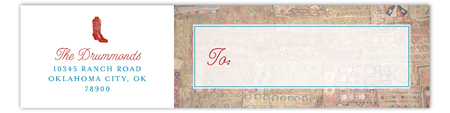 Pioneer Days Boot Envelope Wrap