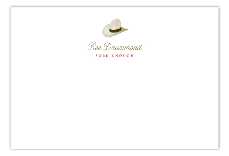 Pioneer Days Hat Flat Note Card
